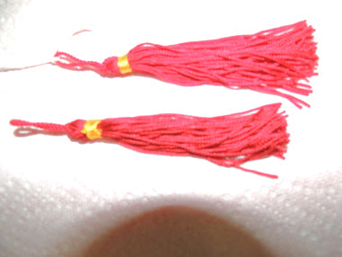Pair of Tassels, Red w/Gold Knob 506M - Past Supreme Council Members