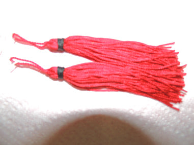 Pair of Tassels, Red w/Black Knob 506N - Past Supreme Officers (other than Past Supreme Council Members)