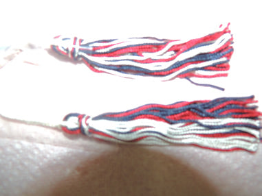 Pair of Tassels, Red/White/Blue 506Q - All-Star Grand Commanders