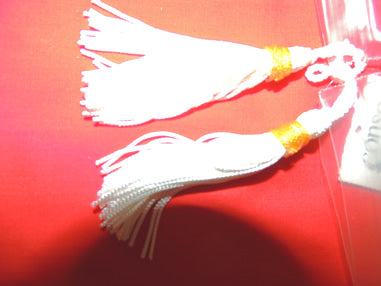 Tassels, White w/Gold Knob 506P - All-Star Grand Quartermasters and Adjutants