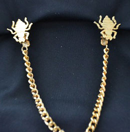 PIN 7037 Vest Chain with 7029 Style Bugs