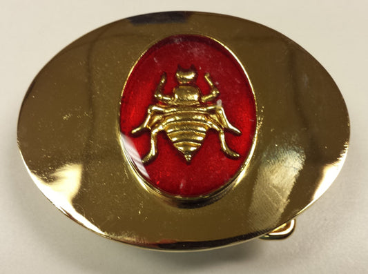Buckle, Belt w/Red Bug 9801