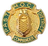 PIN 7021 Past District Cmdr Gold Plated