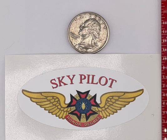 Sticker Sky Pilot three inch oval item 4600